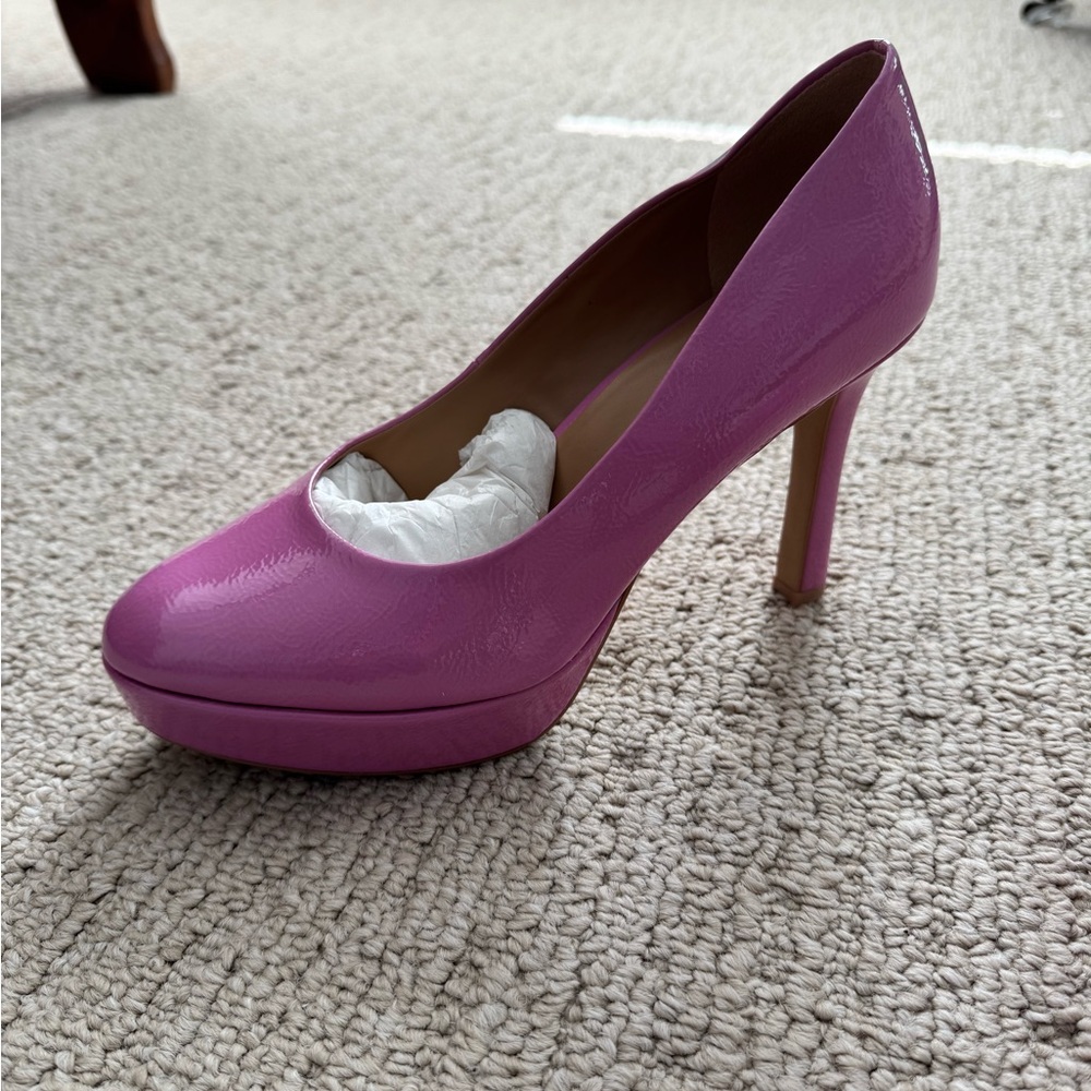 Camilla Pink Stiletto Heels with Platform Sole